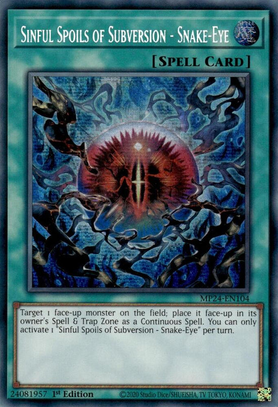 Sinful Spoils of Subversion - Snake-Eye  MP24-EN104 - (PSR)