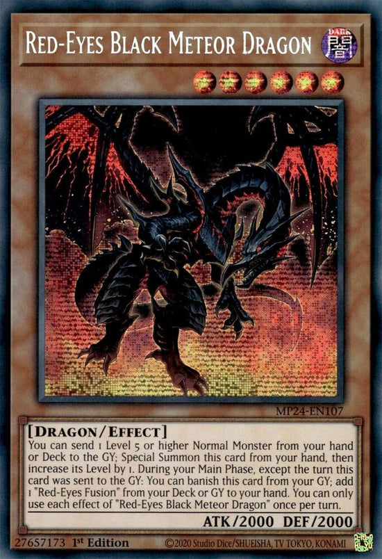 Red-Eyes Black Meteor Dragon  MP24-EN107 - (PSR)