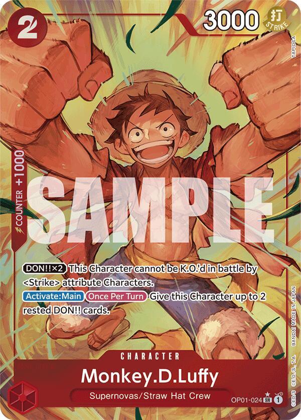 Monkey.D.Luffy - OP01-024 - Super Parallel - Super Rare-Kantocards