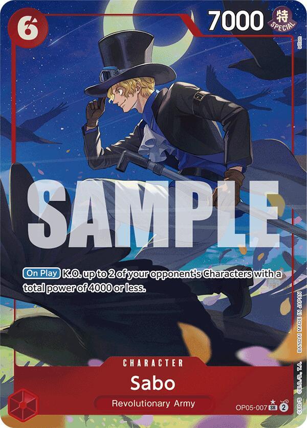 Sabo - OP05-007 - Super Parallel - Super Rare-Kantocards