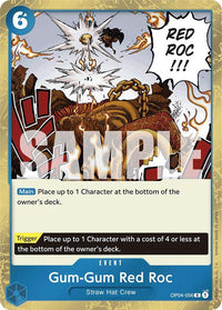 Gum-Gum Red Roc - OP04-056 - Pirate Flag Foil - Rare-Kantocards