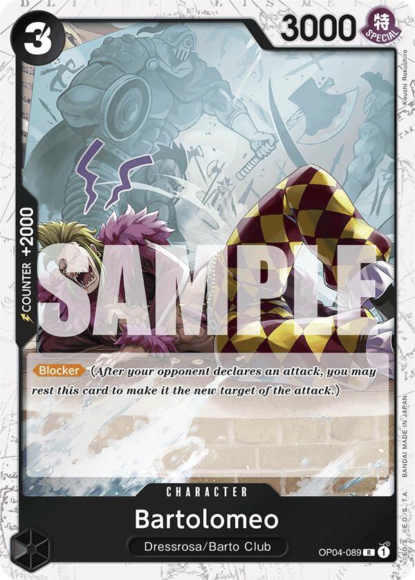 Bartolomeo - OP04-089 - Pirate Flag Foil - Rare