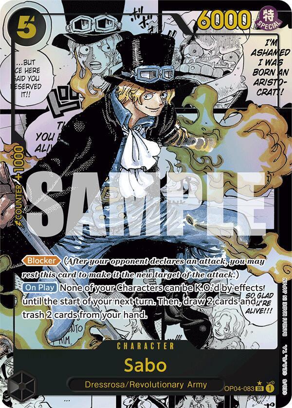 Sabo - OP04-083 - Super Parallel - Manga Rare-Kantocards