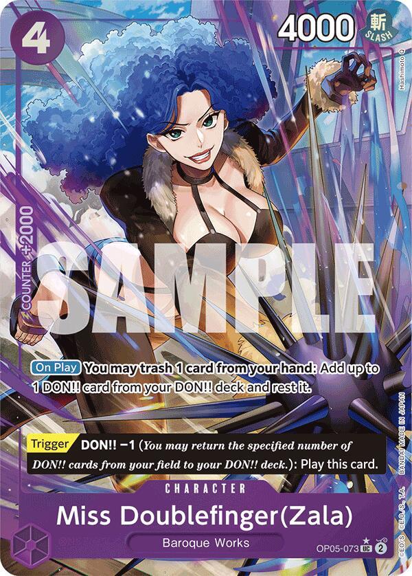 Miss Doublefinger(Zala) - OP05-073 - Full Art - Uncommon-Kantocards