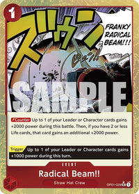 Radical Beam!! - OP01-029 - Textured Foil - Uncommon-Kantocards