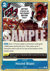 Hound Blaze - OP05-057 - Textured Foil - Rare-Kantocards