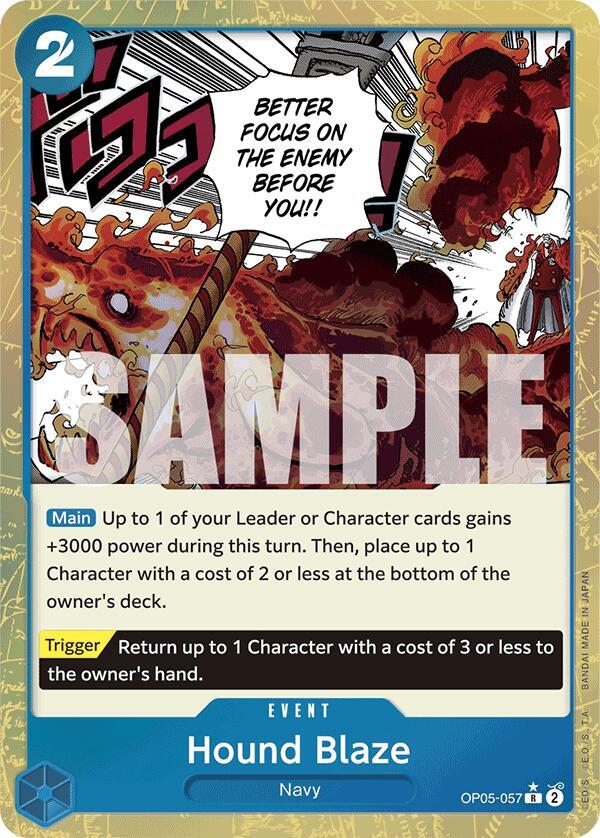 Hound Blaze - OP05-057 - Textured Foil - Rare