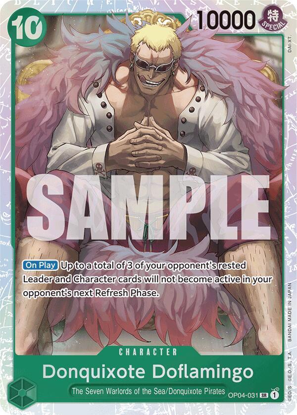 Donquixote Doflamingo - OP04-031 - The Best Reprint - Super Rare