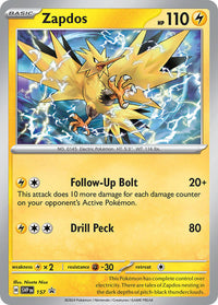 Zapdos SVP 157 - Holo Promo-Kantocards