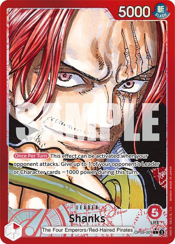 Shanks - OP09-001 - Super Parallel - Leader