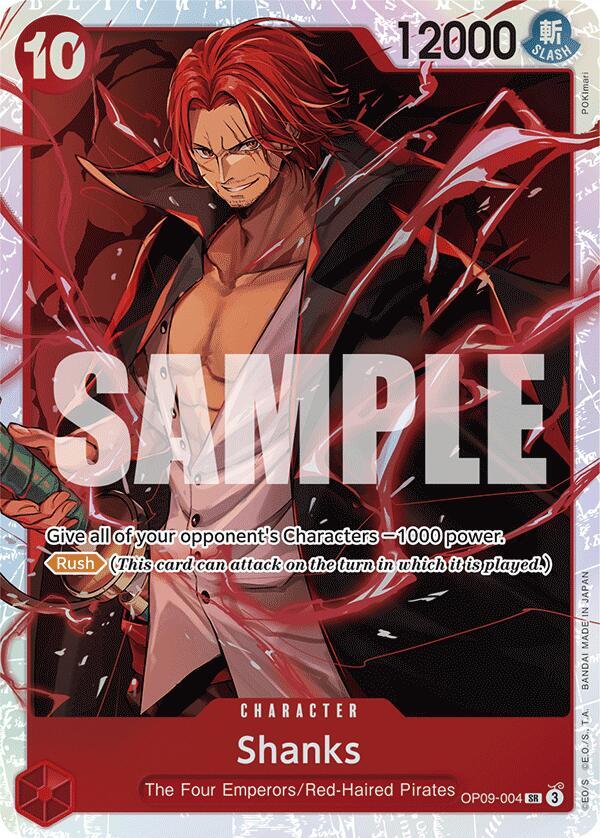 Shanks - OP09-004 - Super Rare