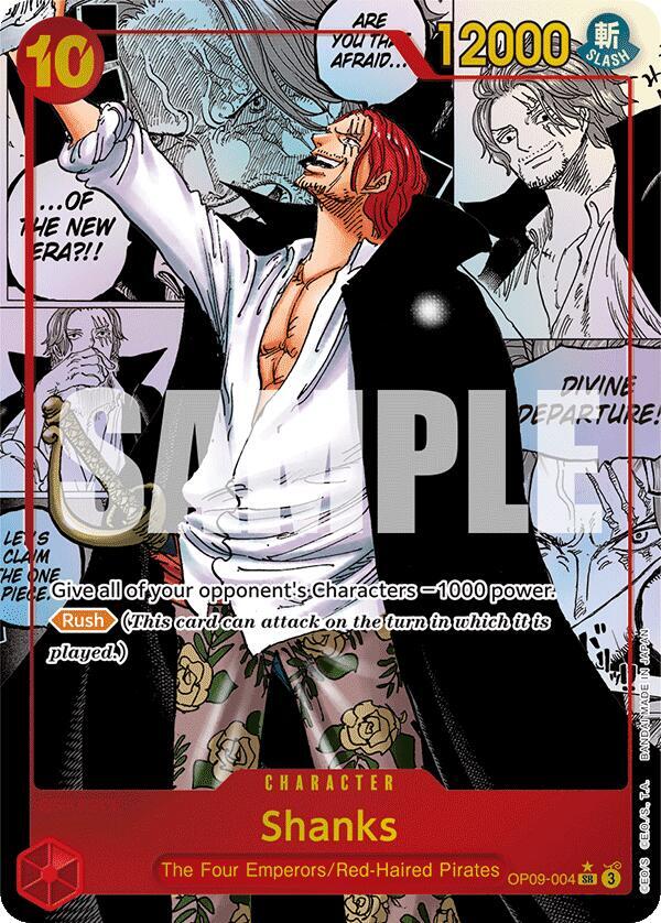 Shanks - OP09-004 - Super Parallel - Manga Rare-Kantocards