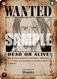 Shanks - OP09-004 - Special Card - Wanted Poster Rare-Kantocards