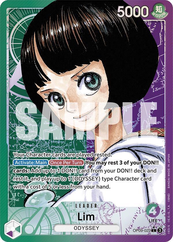 Lim - OP09-022 - Super Parallel - Leader-Kantocards
