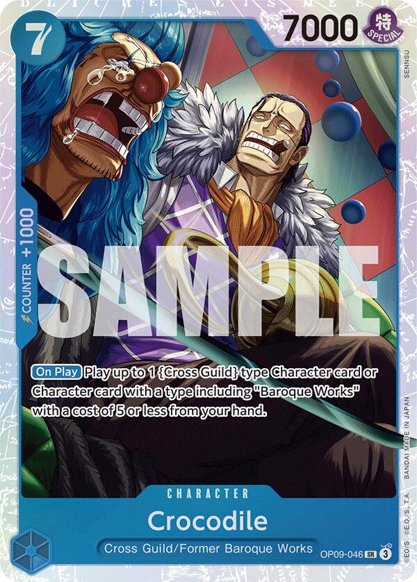 Crocodile - OP09-046 - Super Rare – Kantocards