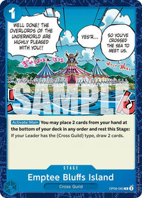 Emptee Bluffs Island - OP09-060 - Common-Kantocards
