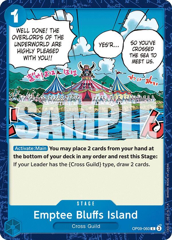 Emptee Bluffs Island - OP09-060 - Common-Kantocards