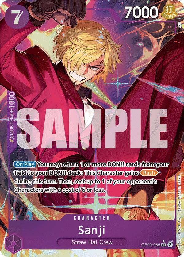 Sanji - OP09-065 - Super Parallel - Super Rare-Kantocards