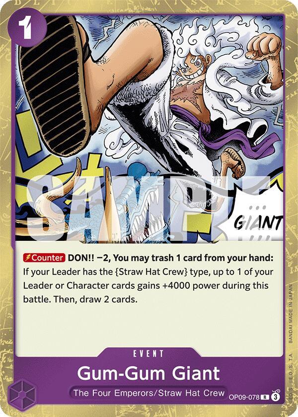 Gum-Gum Giant - OP09-078 - Rare-Kantocards