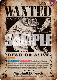 Marshall.D.Teach - OP09-093 - Special Card - Wanted Poster Rare-Kantocards