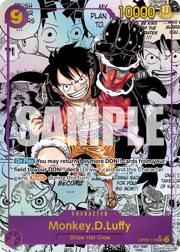 Monkey.D.Luffy - OP09-119 - Super Parallel - Manga Rare-Kantocards
