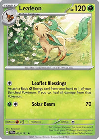 Leafeon 005/131 - Rare - Holo-Kantocards