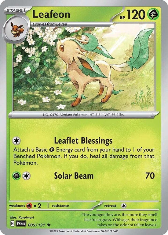 Leafeon  005/131 - Rare - Holo