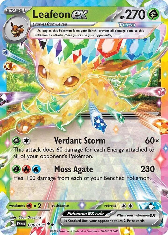Leafeon ex 006/131 - Double Rare -