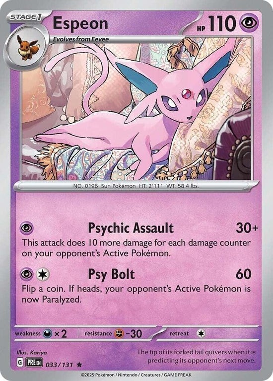 Espeon  033/131 - Rare - Holo