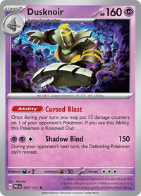 Dusknoir 037/131 - Rare - Holo-Kantocards