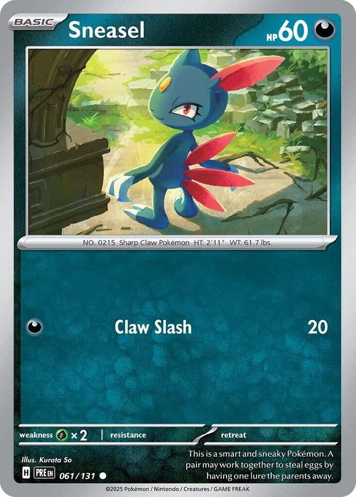 Sneasel  061/131 - Common - Reverse Holo (español)