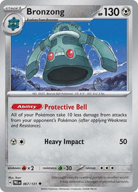 Bronzong 067/131 - Uncommon - Reverse Holo-Kantocards