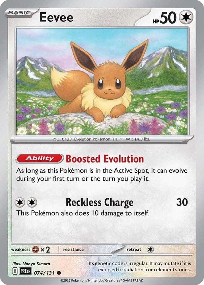 Eevee  074/131 - Common - Reverse Holo