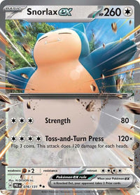 Snorlax ex 076/131 - Double Rare -Kantocards