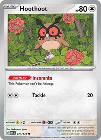 Hoothoot 077/131 - Common -Kantocards