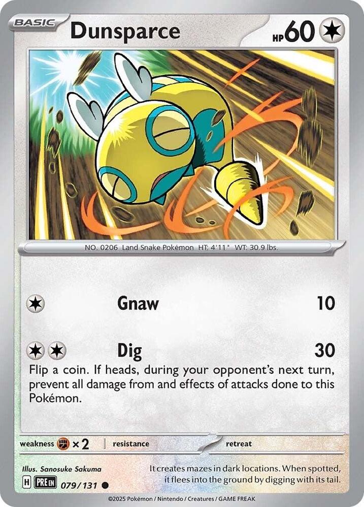Dunsparce  079/131 - Common - Reverse Holo
