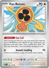 Fan Rotom 085/131 - Common -Kantocards