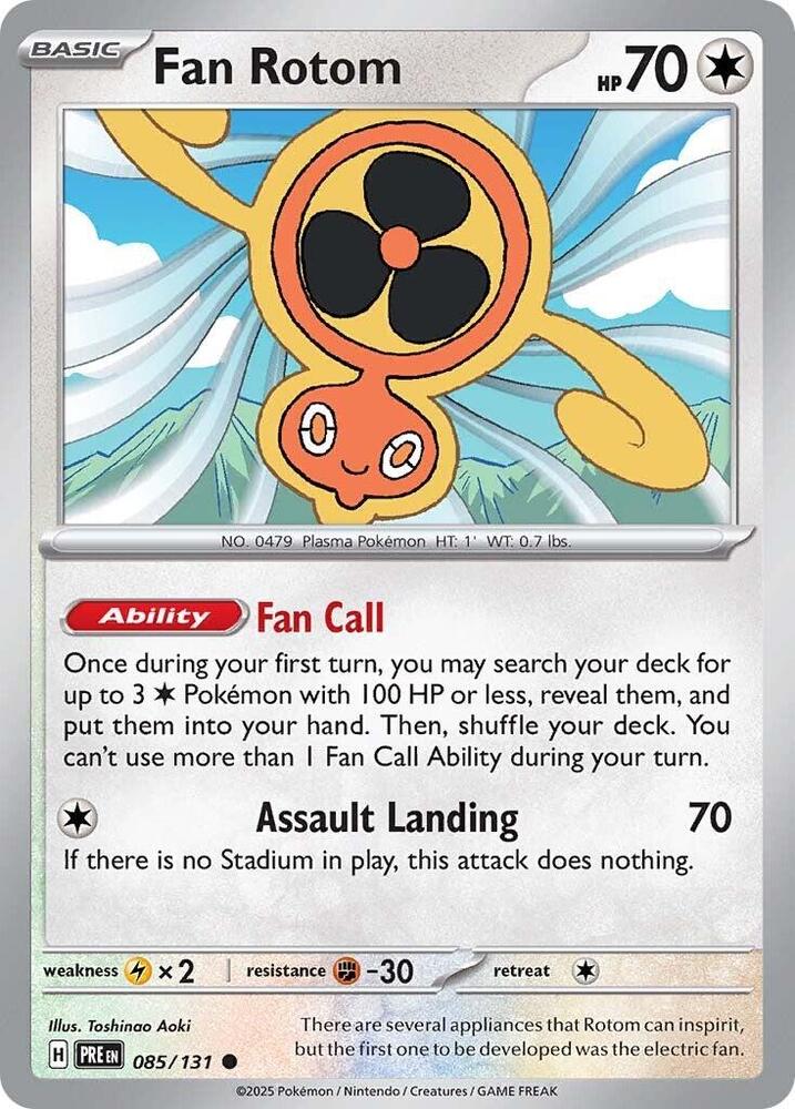 Fan Rotom  085/131 - Common - Reverse Holo