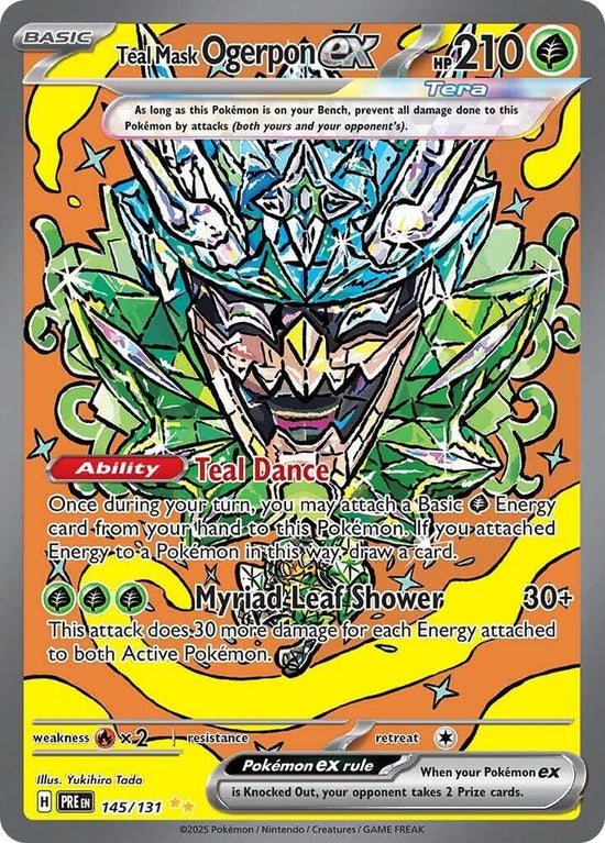 Teal Mask Ogerpon ex 145/131 - Special Illustration Rare - (ESPAÑOL)
