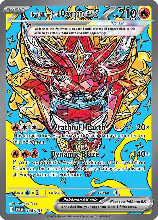 Hearthflame Mask Ogerpon ex 148/131 - Special Illustration Rare - (ESPAÑOL)