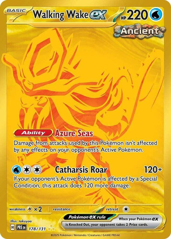 Walking Wake ex  178/131 - Hyper Rare - (Español)