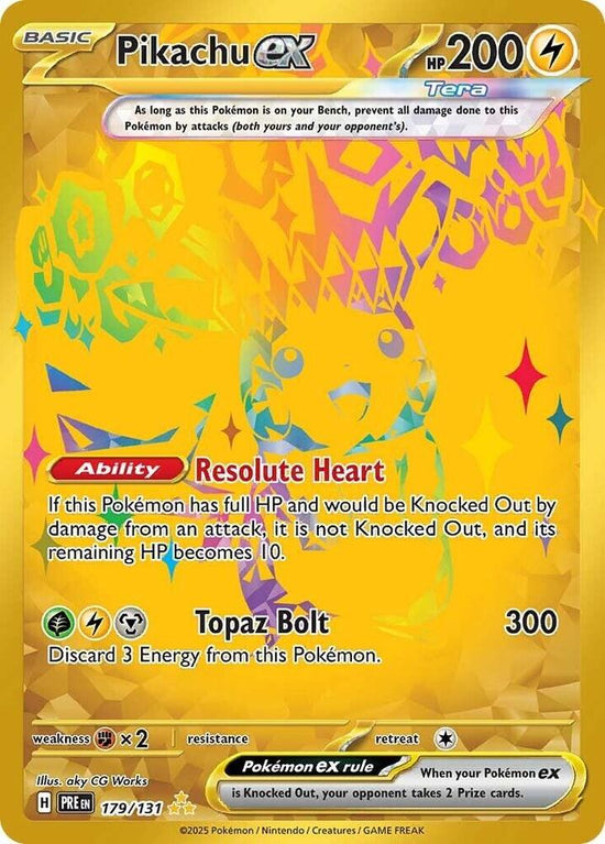 Pikachu ex  179/131 - Hyper Rare - (Español)