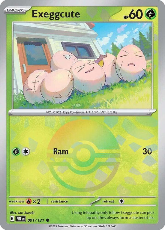 Exeggcute 001/131 - Common - Holo (Poke Ball Pattern)