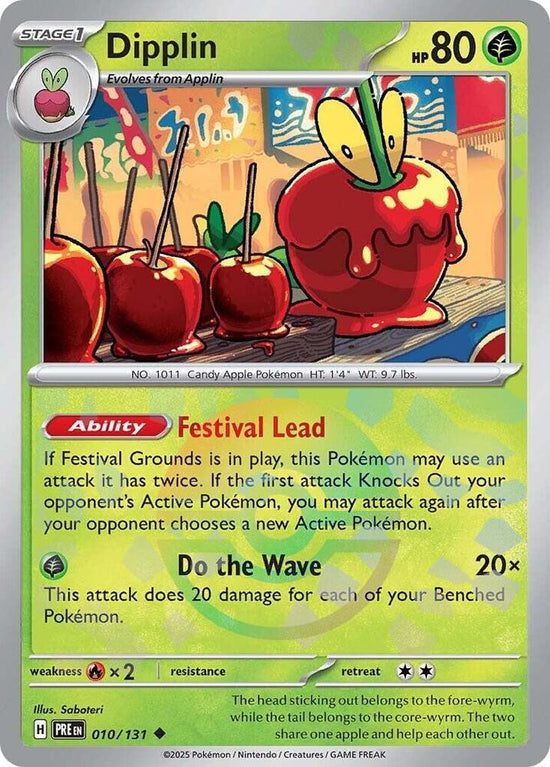 Dipplin 010/131 - Uncommon - Holo (Poke Ball Pattern)
