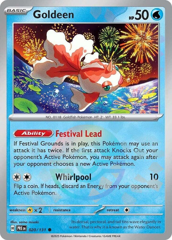 Goldeen 020/131 - Common - Holo (Poke Ball Pattern)