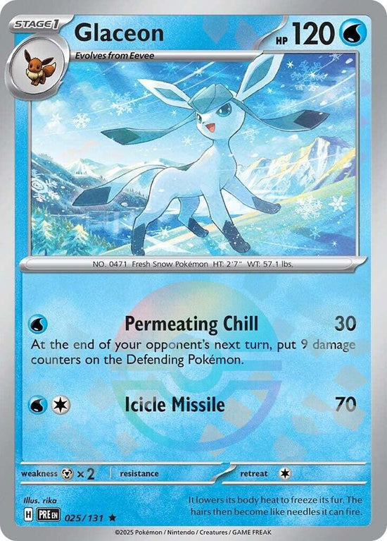 Glaceon 025/131 - Rare - Holo (Poke Ball Pattern)