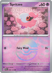Spritzee 038/131 - Common - Holo (Poke Ball Pattern)-Kantocards