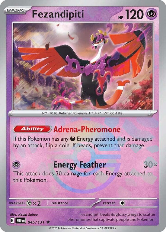 Fezandipiti 045/131 - Rare - Holo (Poke Ball Pattern) (Español)