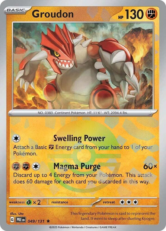 Groudon 049/131 - Rare - Holo (Poke Ball Pattern) ESPAÑOL