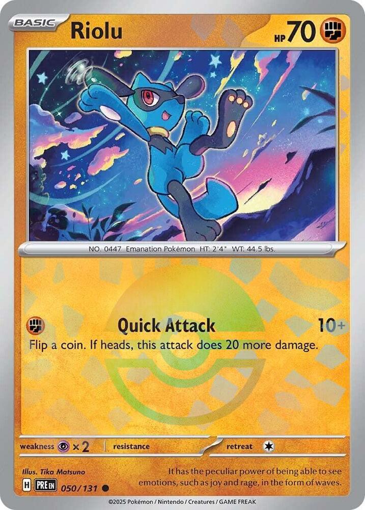 Riolu 050/131 - Common - Holo (Poke Ball Pattern)